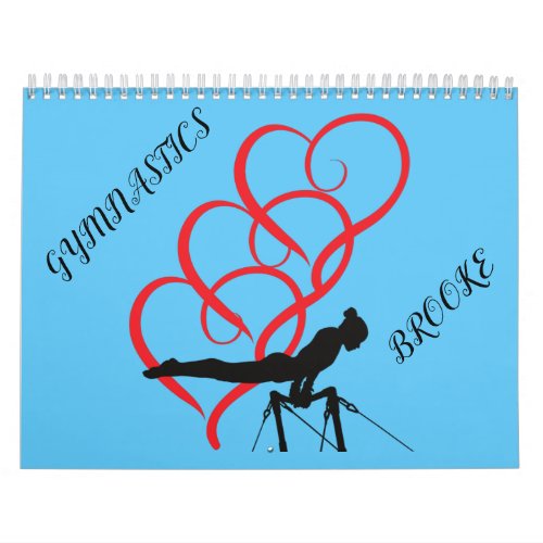 GYMNASTICS  COLORFUL CALENDAR PERSONALIZED 2022