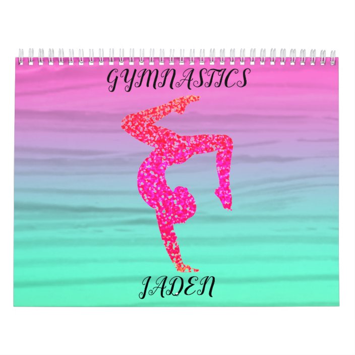 GYMNASTICS COLORFUL CALENDAR PERSONALIZED 2022.