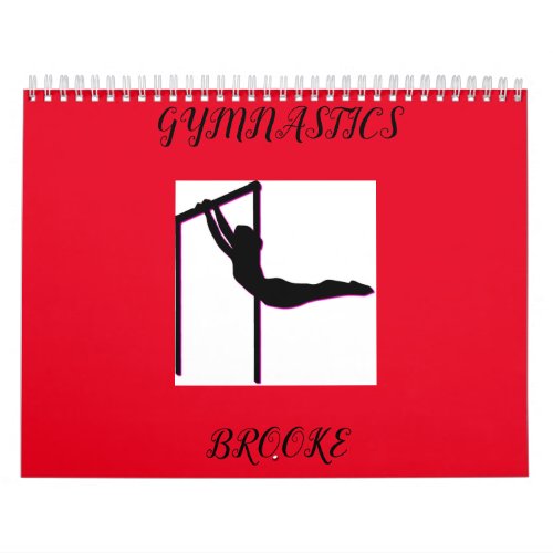 GYMNASTICS  COLORFUL CALENDAR PERSONALIZED 2022