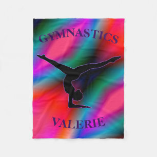 Gymnastics Colorful Fleece Blanket