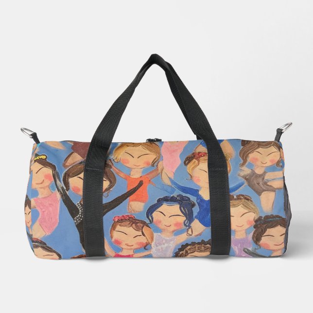 Gymnastics colorful pattern gift duffle bag (Front)