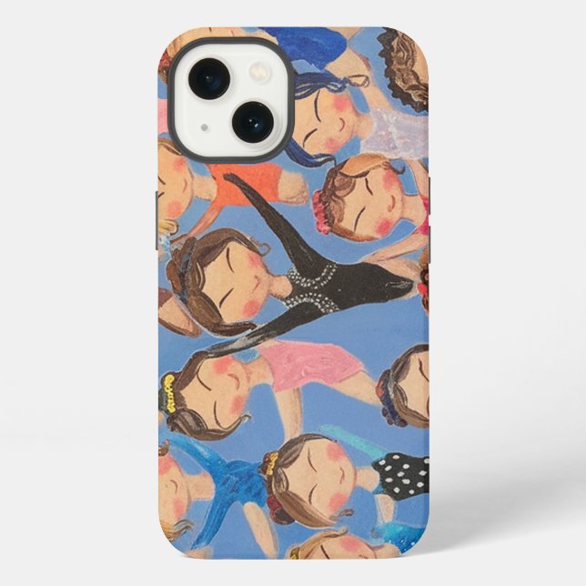 Gymnastics colorful pattern gift iphone case (Back)