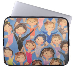 Gymnastics colorful pattern gift laptop sleeve