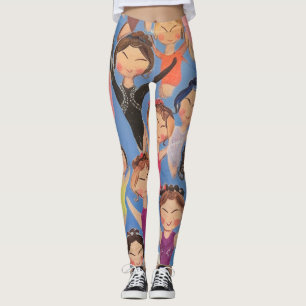 Gymnastics colorful pattern gift leggings