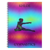 Gymnastics Colorful Word Art  Notebook