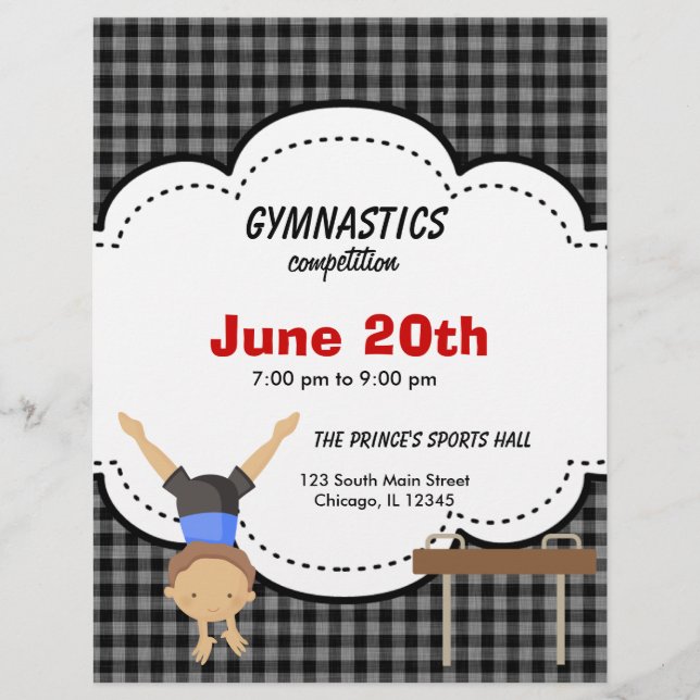 Gymnastics Competition Flyer (Front)