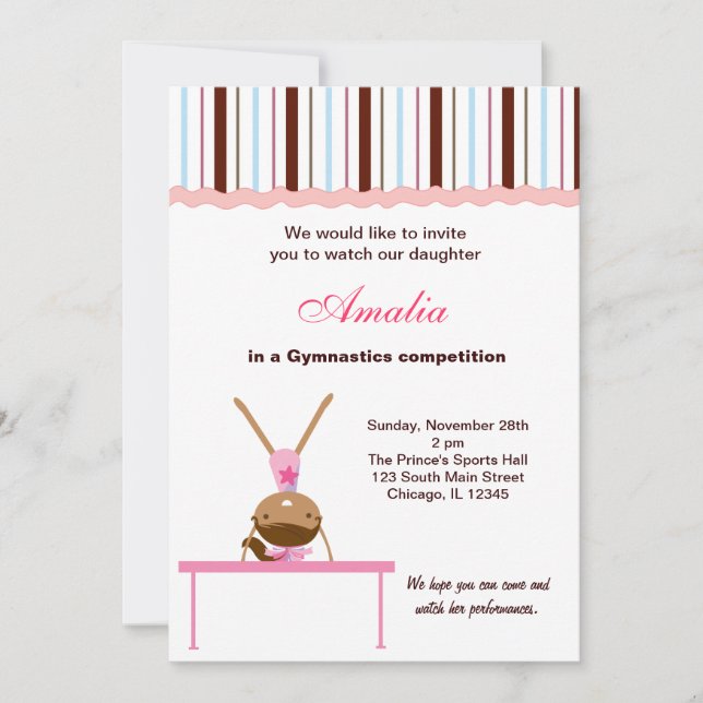 Gymnastics Competition Invitation (Front)