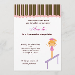 Gymnastics Competition Invitation