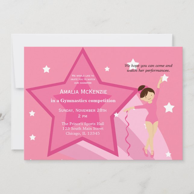 Gymnastics Competition Invitation (Front)