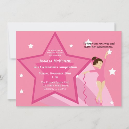 Gymnastics Competition Invitations