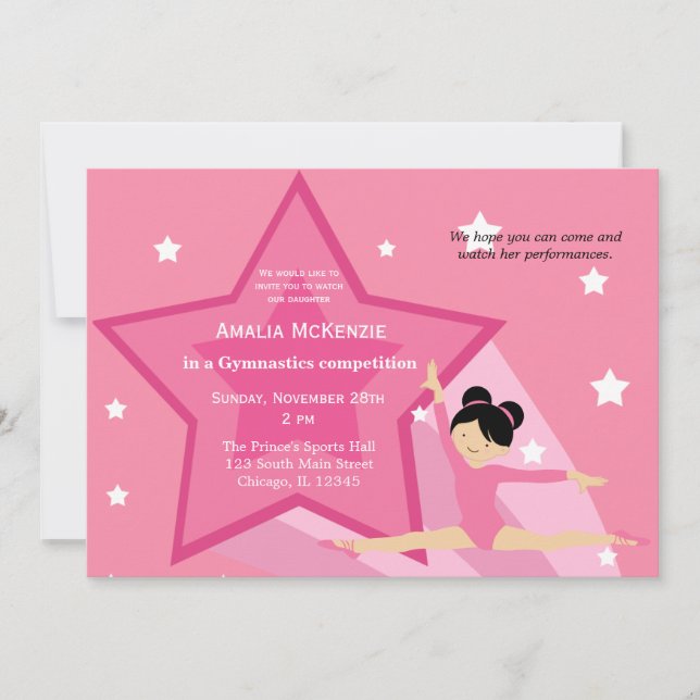 Gymnastics Competition Invitation (Front)