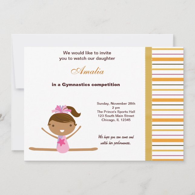 Gymnastics Competition Invitation (Front)