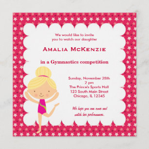 Gymnastics Competition Invitation
