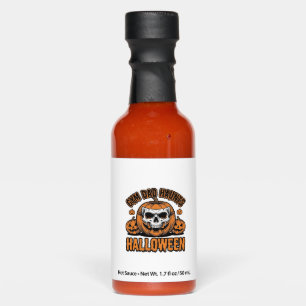 Gymnastics Dad Halloween Vintage Pumpkin Skull_1 Hot Sauces