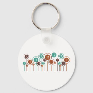 Gymnastics Daisies Keychain