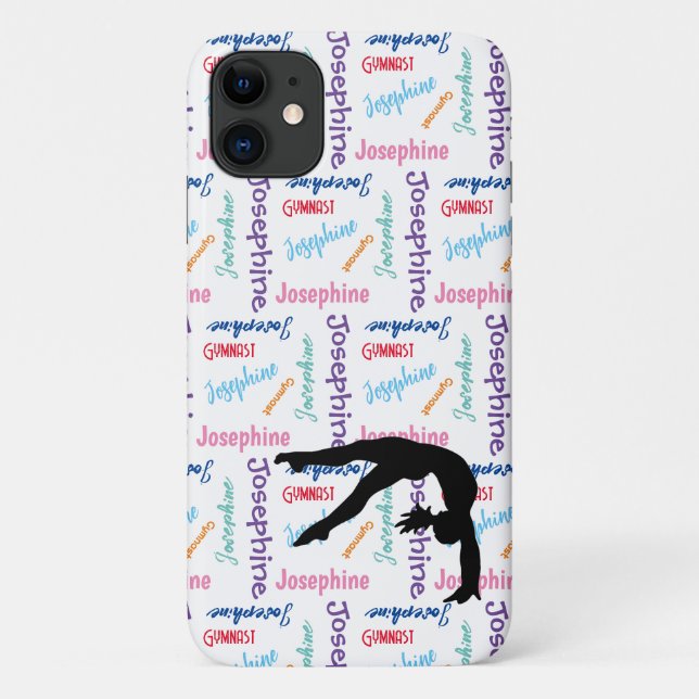 Gymnastics Dance Cheer Her Name & Sport All Over Case-Mate iPhone Case (Back)