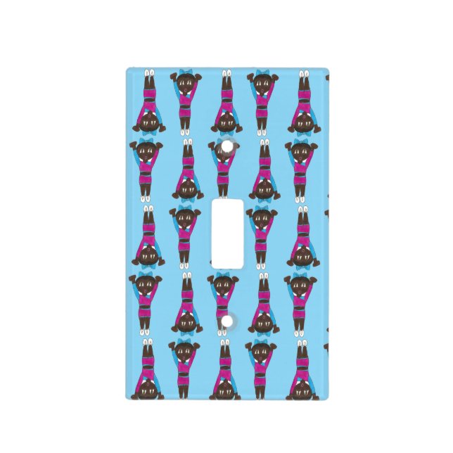 Gymnastics Dance Studio Acrobatics Acro Tumbling Light Switch Cover (Front)