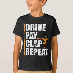 Gymnastics Daughter Father Pay Drive Clap Dad T-Shirt