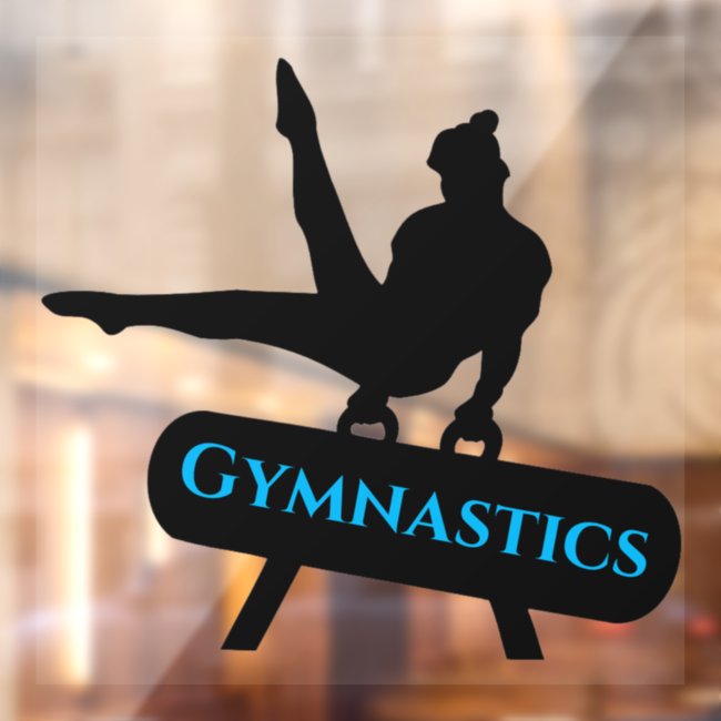 Gymnastics Design Window Cling