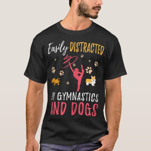 Gymnastics  Dogs Funny Gymnast Dog Lover Gift T_Shirt
