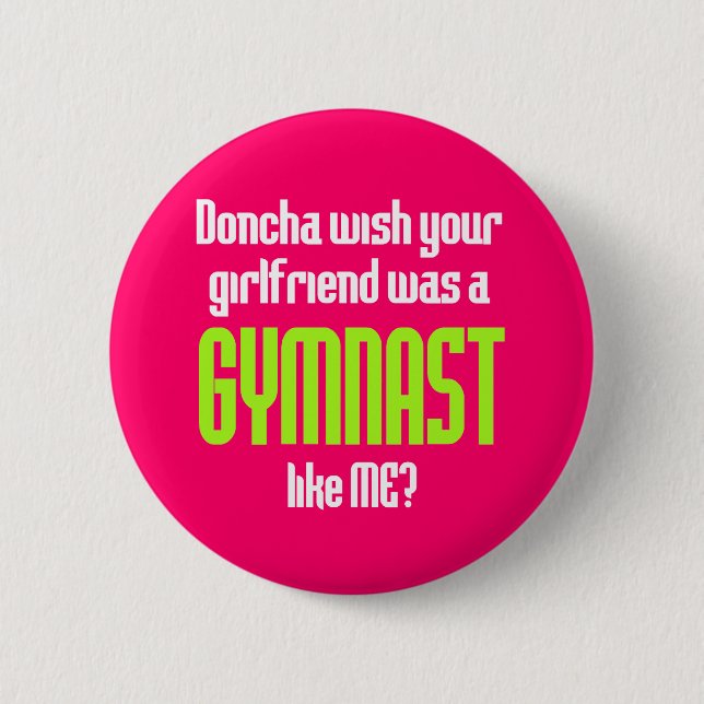 Gymnastics Doncha Button (Front)