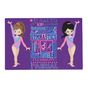 Gymnastics Double Sided  Placemat