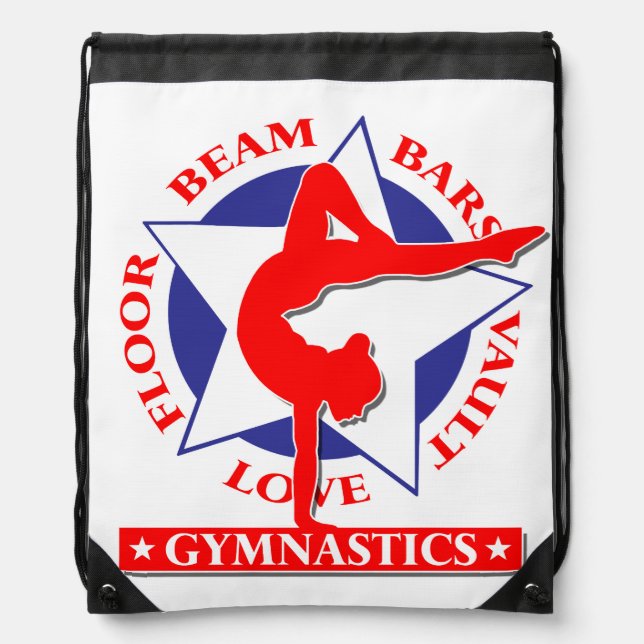 Gymnastics Drawstring Bag (Front)