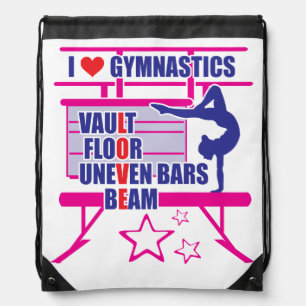 Gymnastics Drawstring Bag