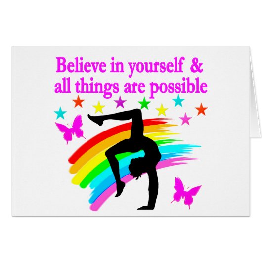 GYMNASTICS DREAMS COME TRUE CARDS (Front Horizontal)