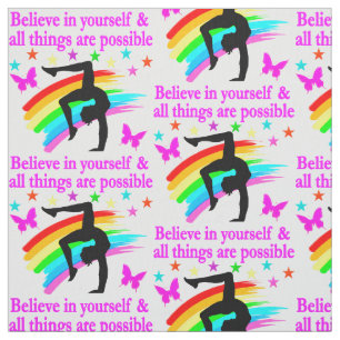 GYMNASTICS DREAMS COME TRUE FABRIC