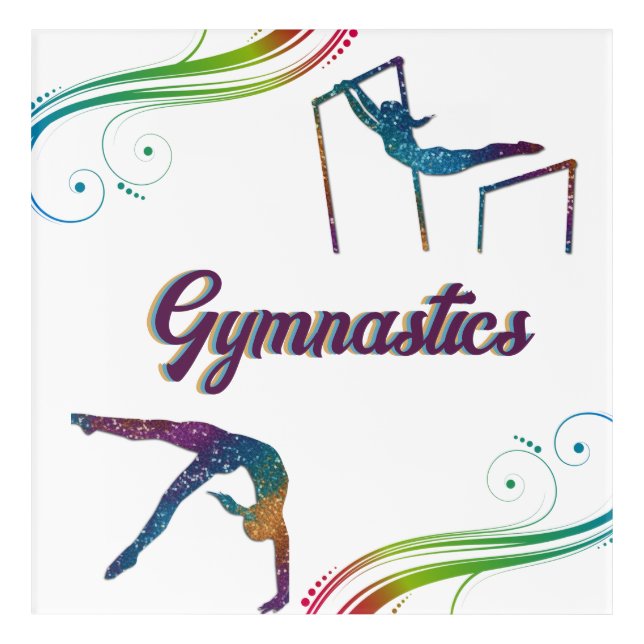 Gymnastics Dreams Gymnast Acrylic Print (Front)