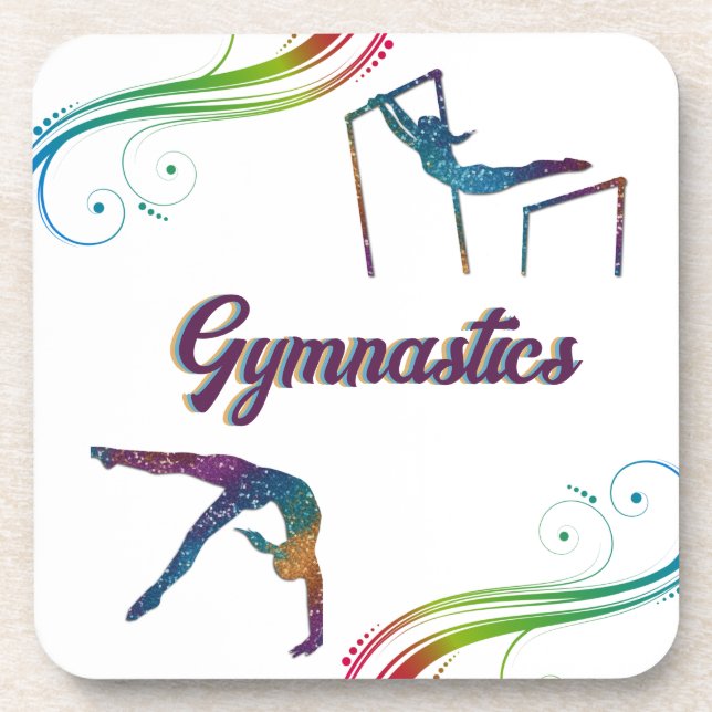 Gymnastics Dreams Gymnast Beverage Coaster (Front)