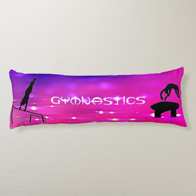 Gymnastics Events Personalized Body Pillow (Back)
