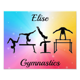 Gymnastics Events Rainbow Photo Print