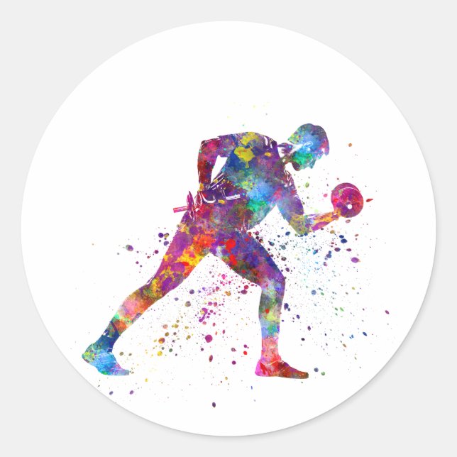 gymnastics exercise classic round sticker (Front)
