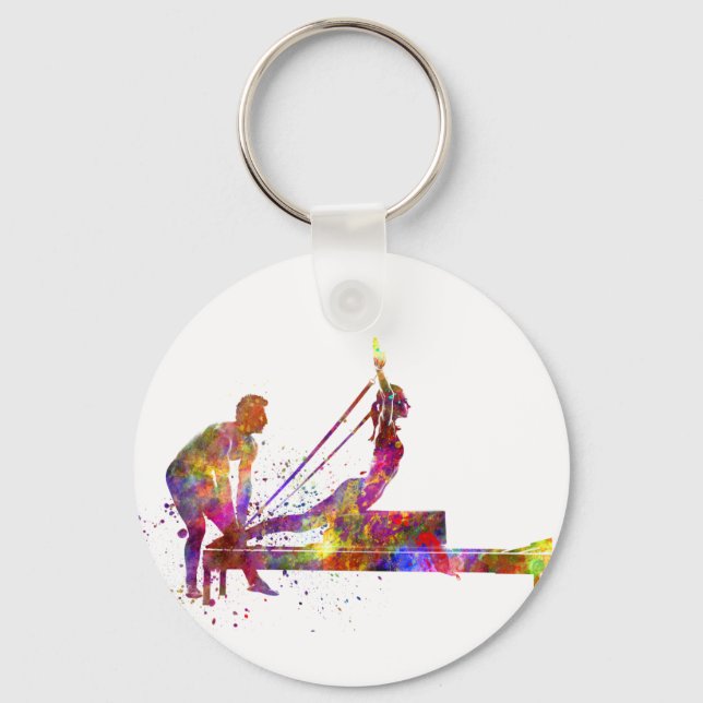 gymnastics exercise keychain (Front)