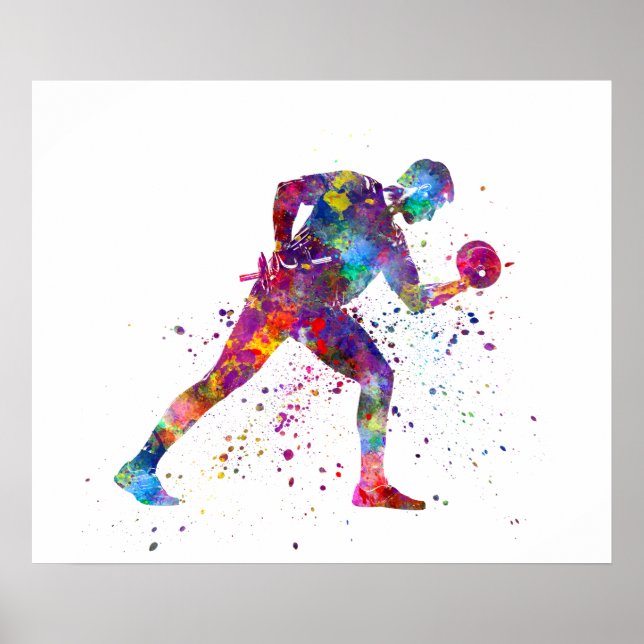 gymnastics exercise poster (Front)