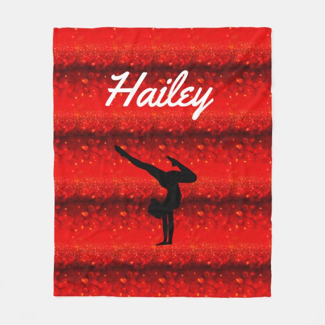 Gymnastics Fleece Blanket (Front)