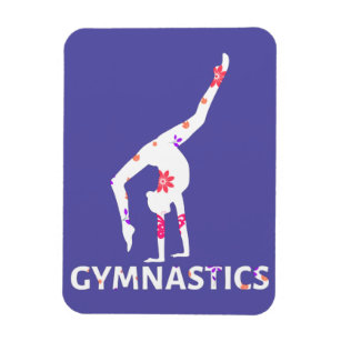 Gymnastics Flower Power Handstand    Magnet