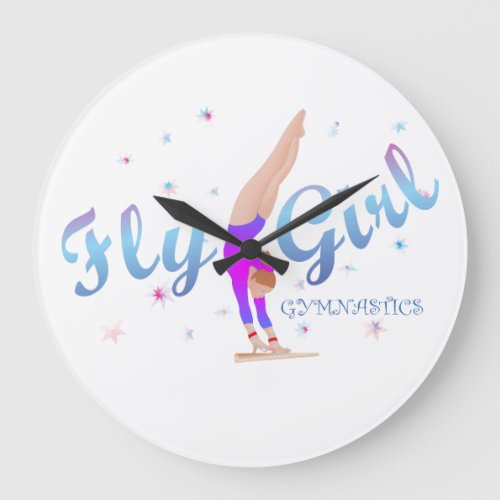Gymnastics  Fly Girl Clock