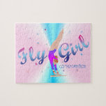 Gymnastics - Fly Girl Puzzle<br><div class="desc">A Gymnast on the uneven bars</div>
