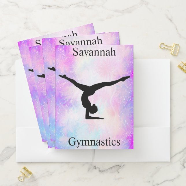 Gymnastics Folders w/ Name of your Gymnast! (In Situ)