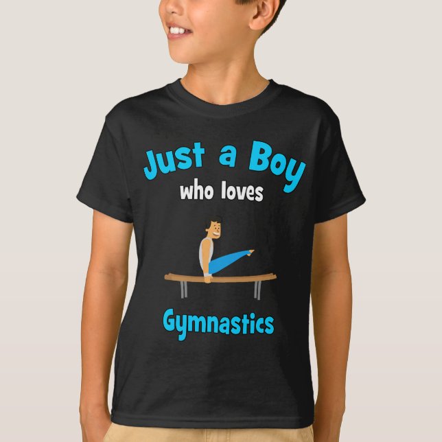 Gymnastics  for Boys   Gymnastics T-Shirt (Front)