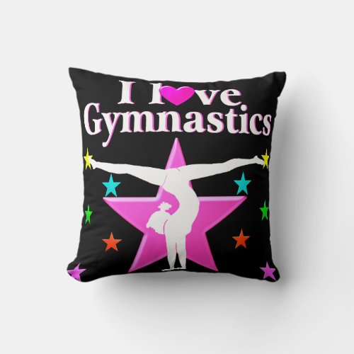 GYMNASTICS FOREVER THROW PILLOW