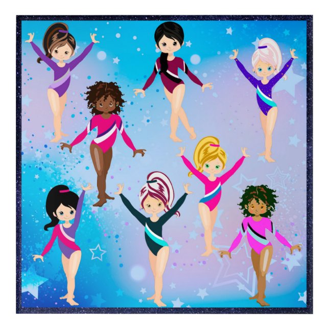 Gymnastics Friends: These Gymnast Look Like Us     Acrylic Print (Front)