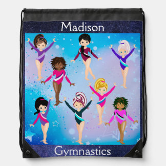 Gymnastics Friends: These Gymnast Look Like Us  Drawstring Bag