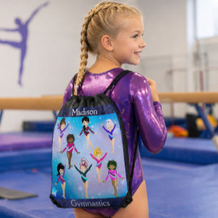 Gymnastics Friends: These Gymnast Look Like Us  Drawstring Bag