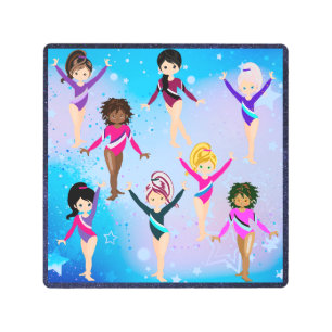 Gymnastics Friends: These Gymnast Look Like Us Metal Print