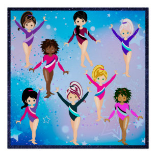 Gymnastics Friends: These Gymnast Look Like Us Poster