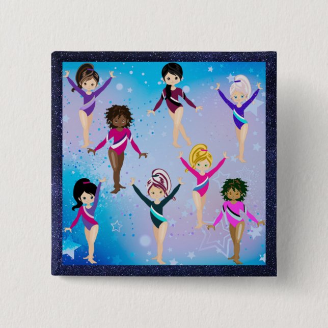 Gymnastics Friends: This Gymnast Looks Like Me  Button (Front)